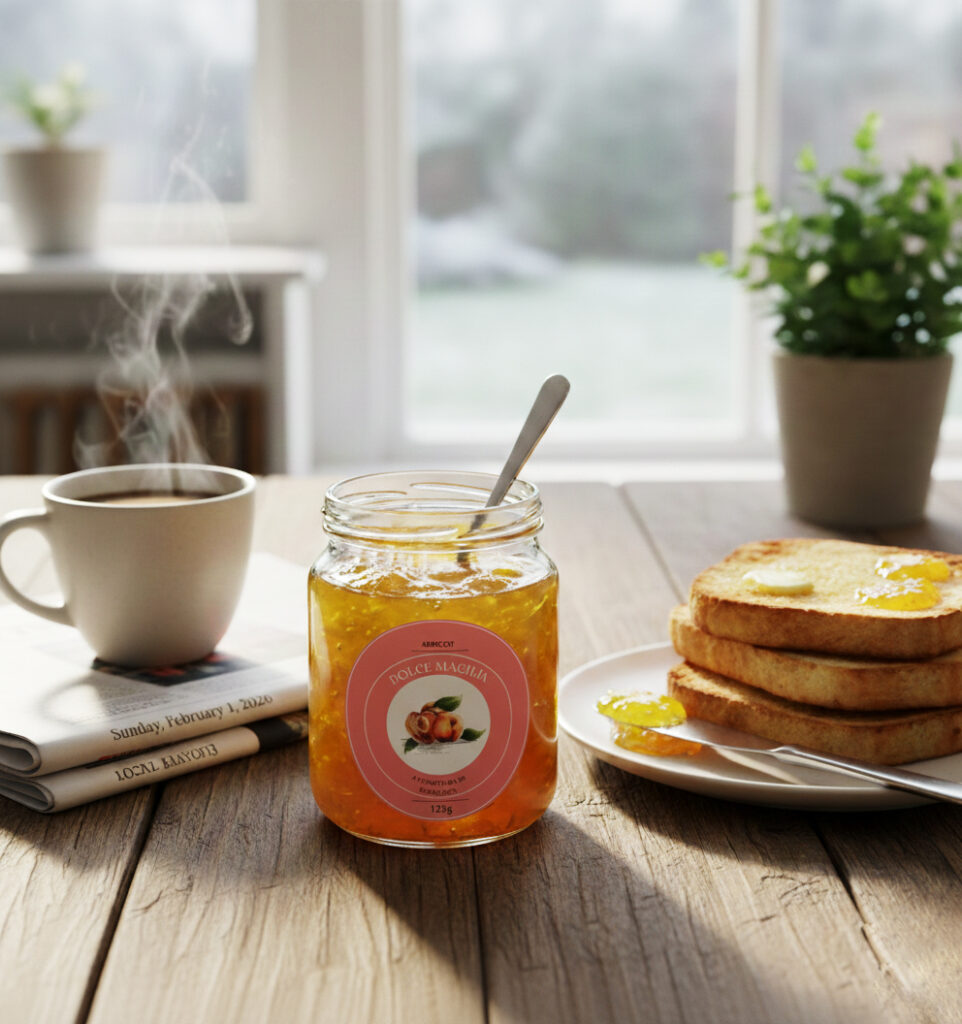 apricot jam packaging